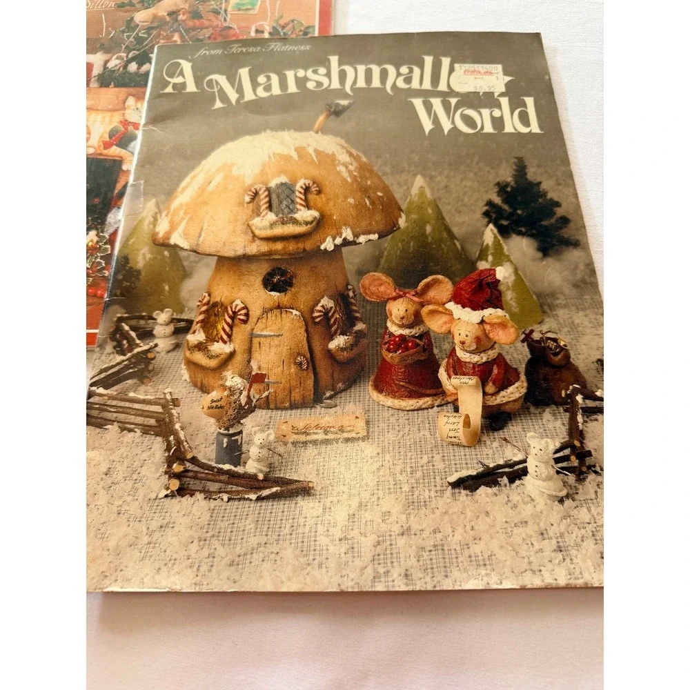 Craft Instruction Books‎ Lot of 2 Christmas Garden Mice Santa Patterns